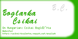 boglarka csikai business card